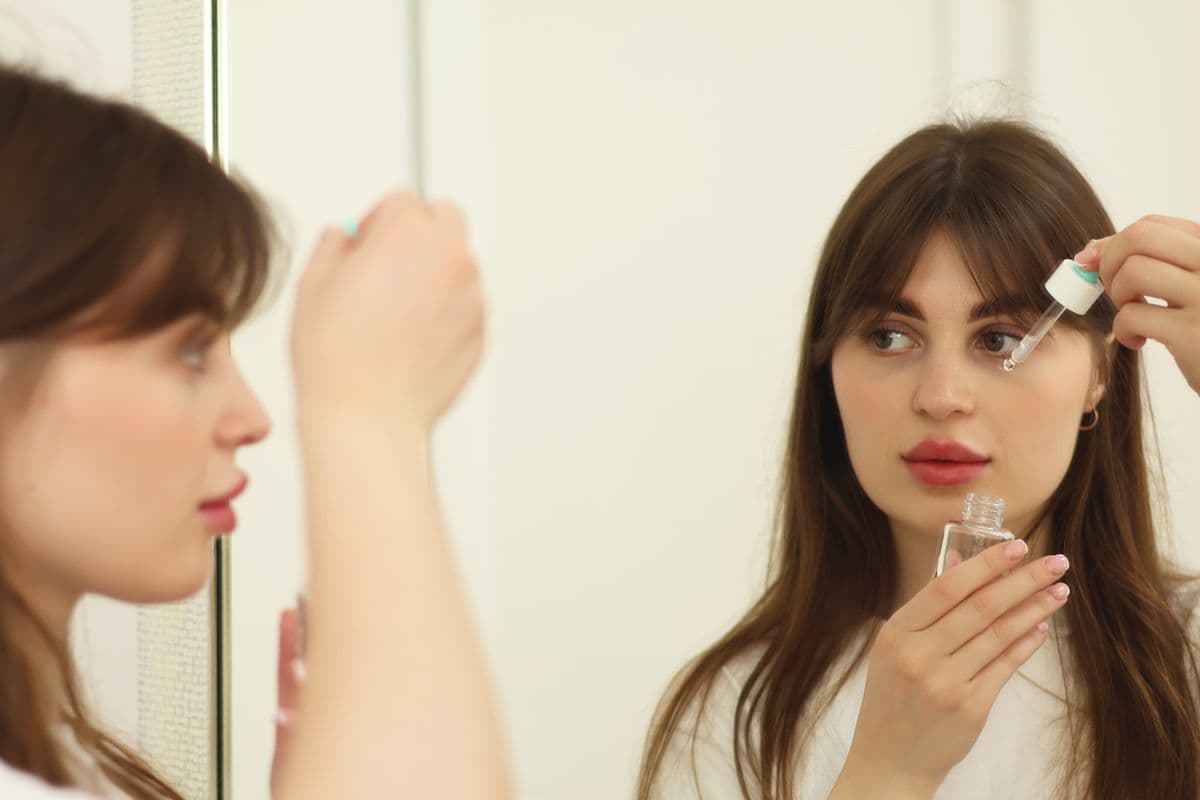 A calming, gentle facial-care moment